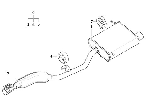 Bmw genuine silencer add - bmw,